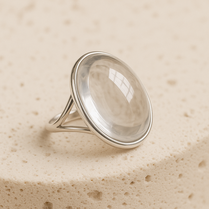 "Pure Light" Ring in Clear Crystal