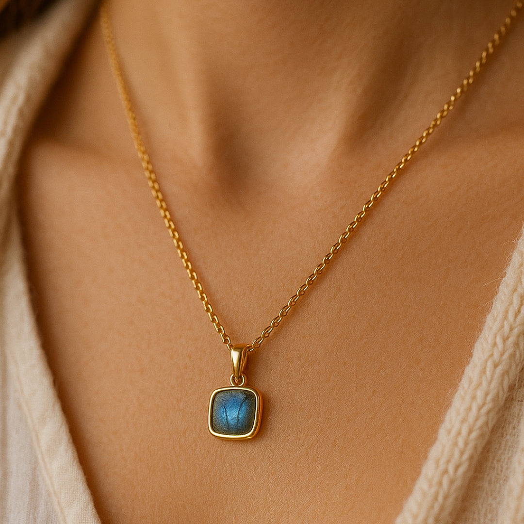 "Shield of Light" Labradorite Pendant