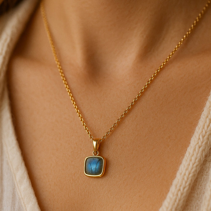 "Shield of Light" Labradorite Pendant