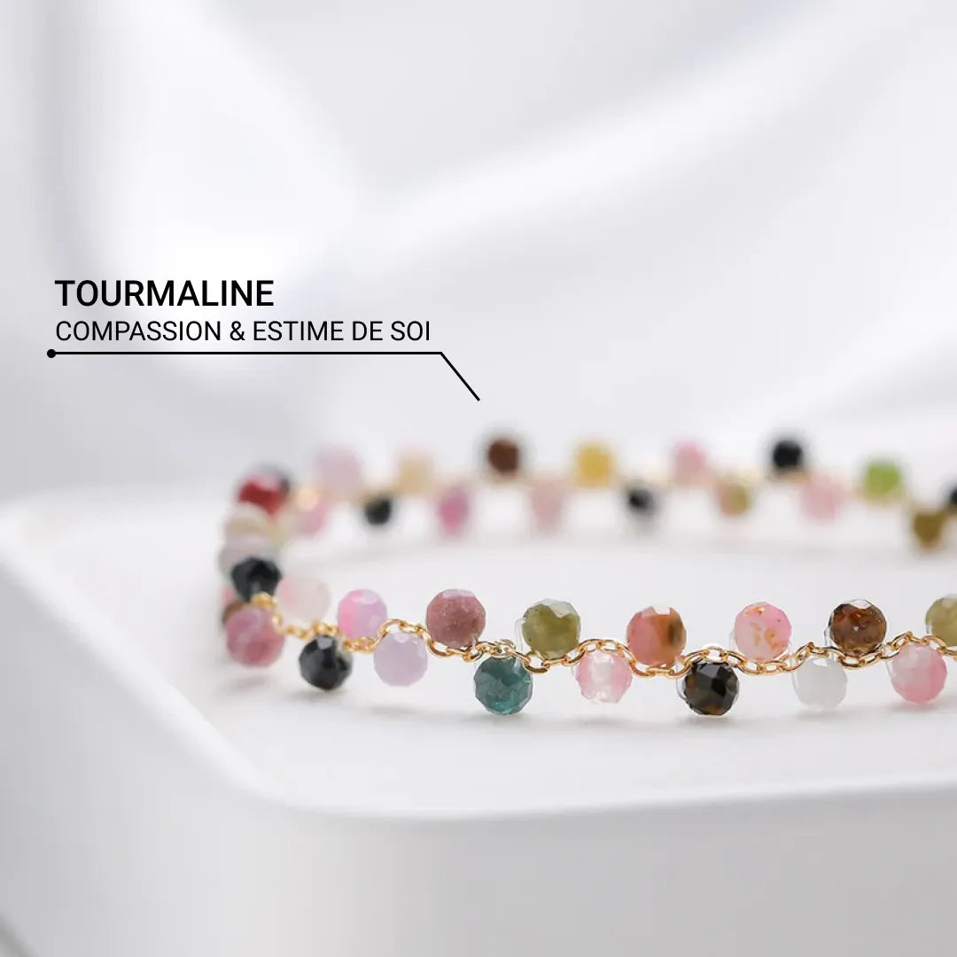 Elegant Multicolored Tourmaline Bracelet