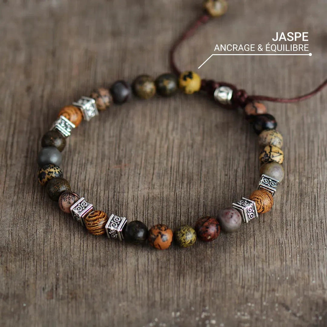 "Inner Stability" Jasper Bracelet