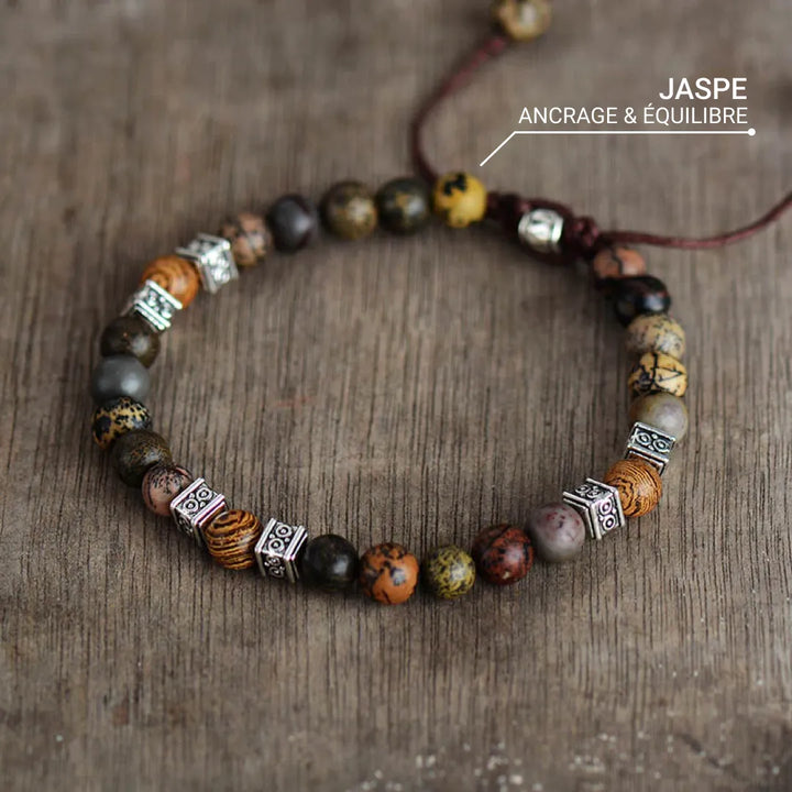 "Inner Stability" Jasper Bracelet