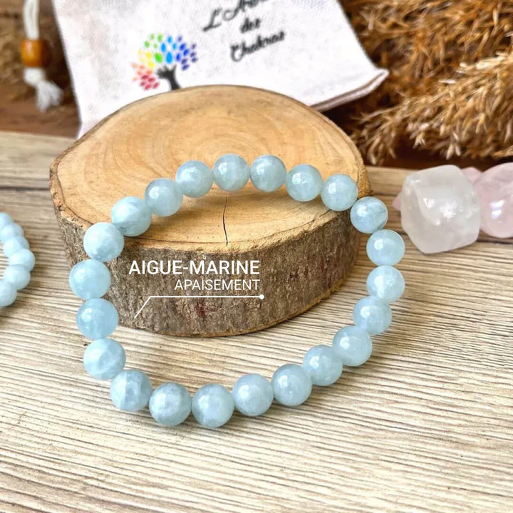 "Bonheur" Bracelet in Aquamarine