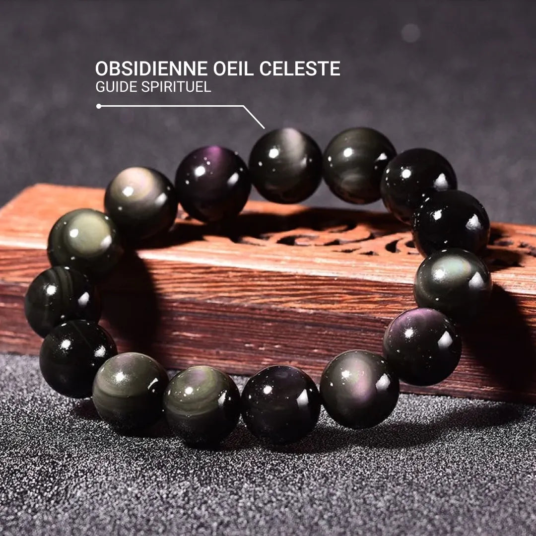 "Guidance" Bracelet in Celestial Eye Obsidian