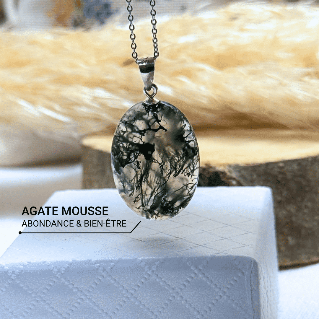"Natural Serenity" Moss Agate Pendant