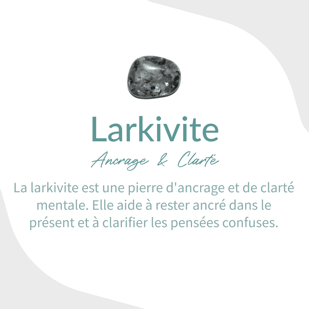 "Inner Strength" Bracelet in Larvikite