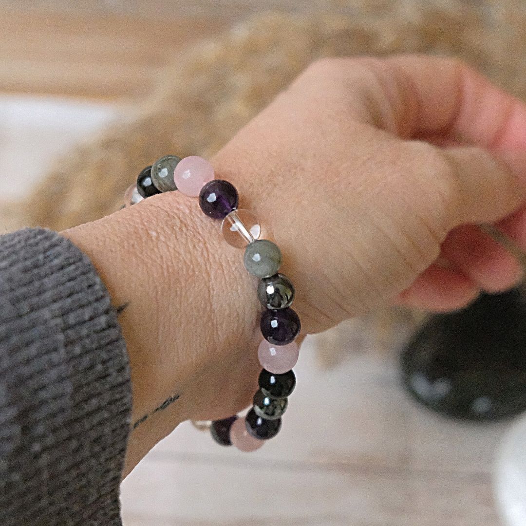 "High Vibration" Natural Stone Bracelet