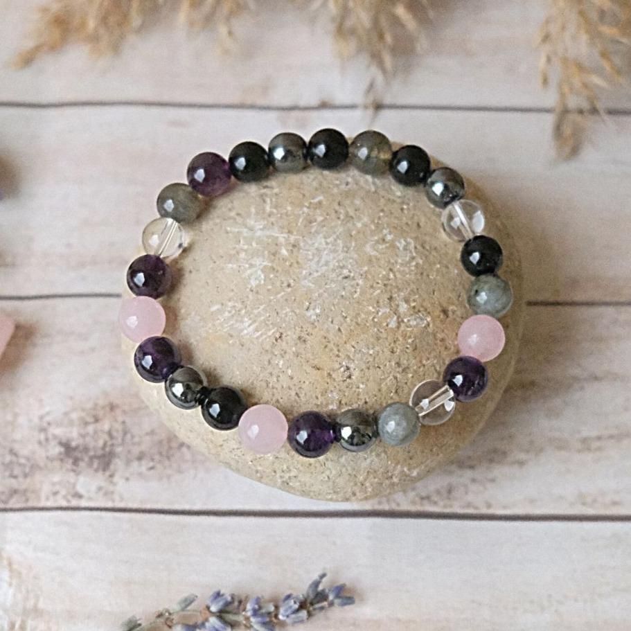 "High Vibration" Natural Stone Bracelet