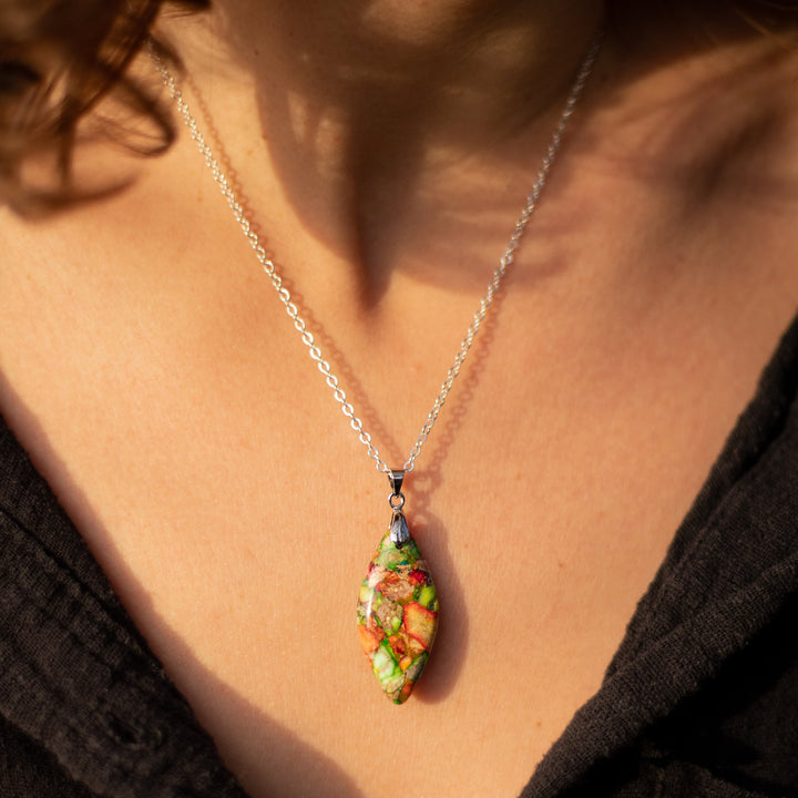 Harlequin Jasper Pendant