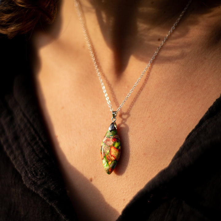Harlequin Jasper Pendant