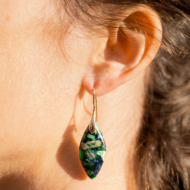 "Rhéa" Jasper Earrings