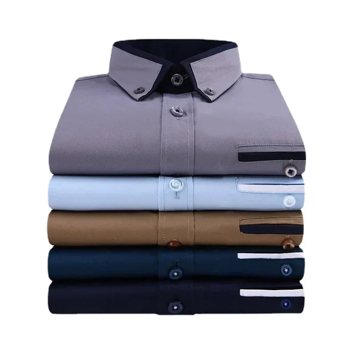 HERBERGER | Men's Long Sleeve Shirt Airy & Light for Spring and Autumn