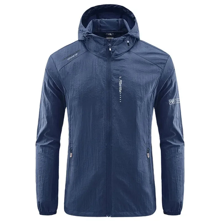 Waterproof Outdoor Jacket with Pocket and Zipper