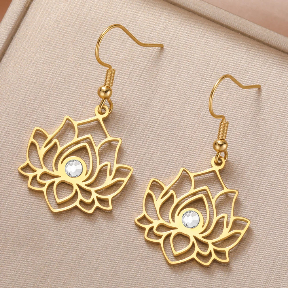Lotus Reflection Earrings