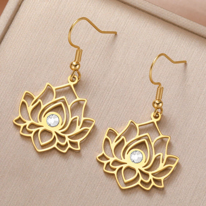 Lotus Reflection Earrings