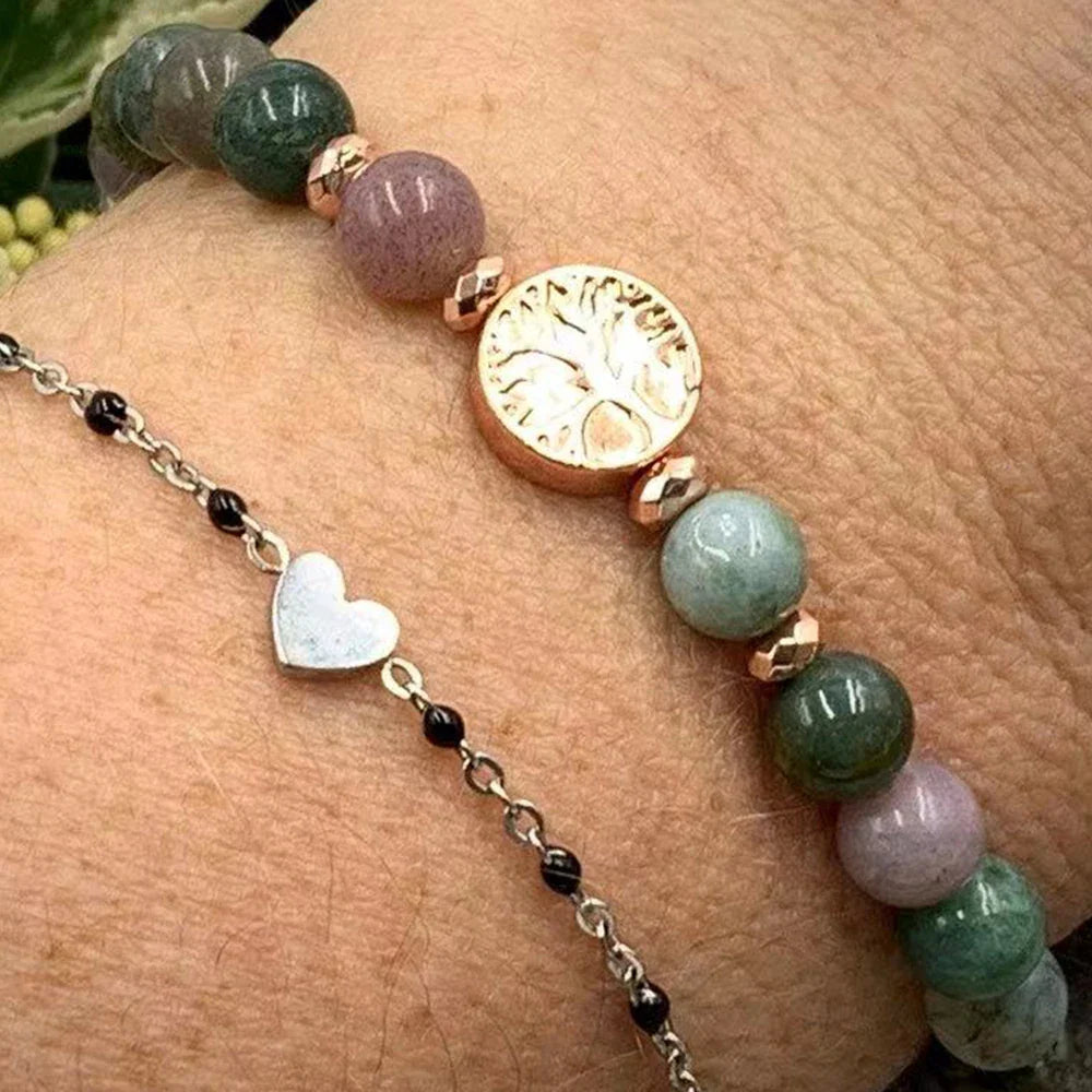 "Inner Balance" Bracelet in Indian Agate