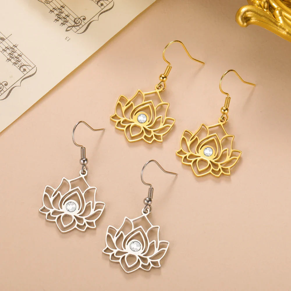 Lotus Reflection Earrings
