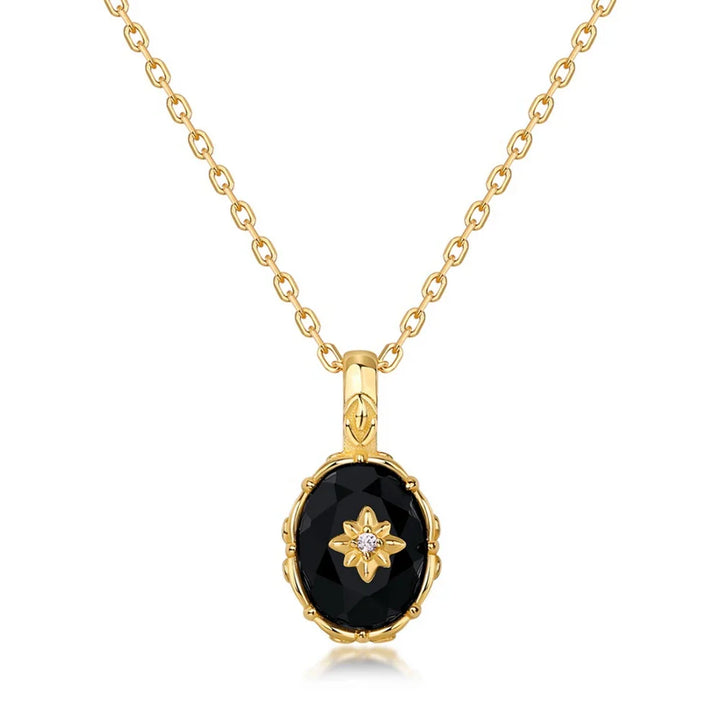 "Night Mystery" Pendant in Black Agate