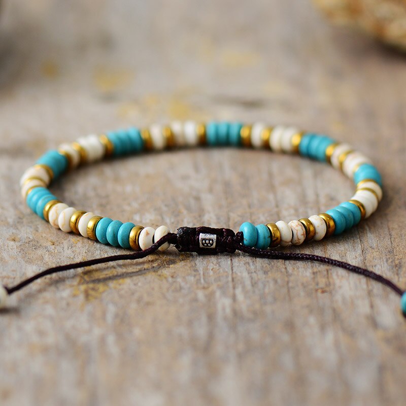 "Vibration" Bracelet in Turquoise & Howlite
