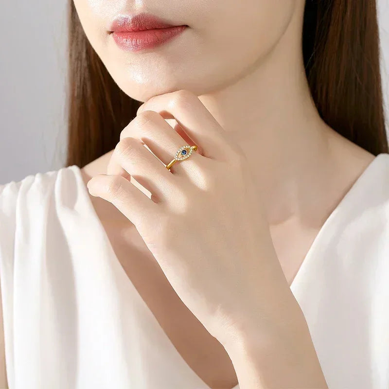 Adjustable Ring "Evil Eye"