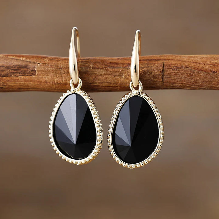 "Inner Protection" Onyx Earrings