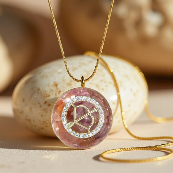 Orgonite Pendant "Astrological Sign" in Natural Stone