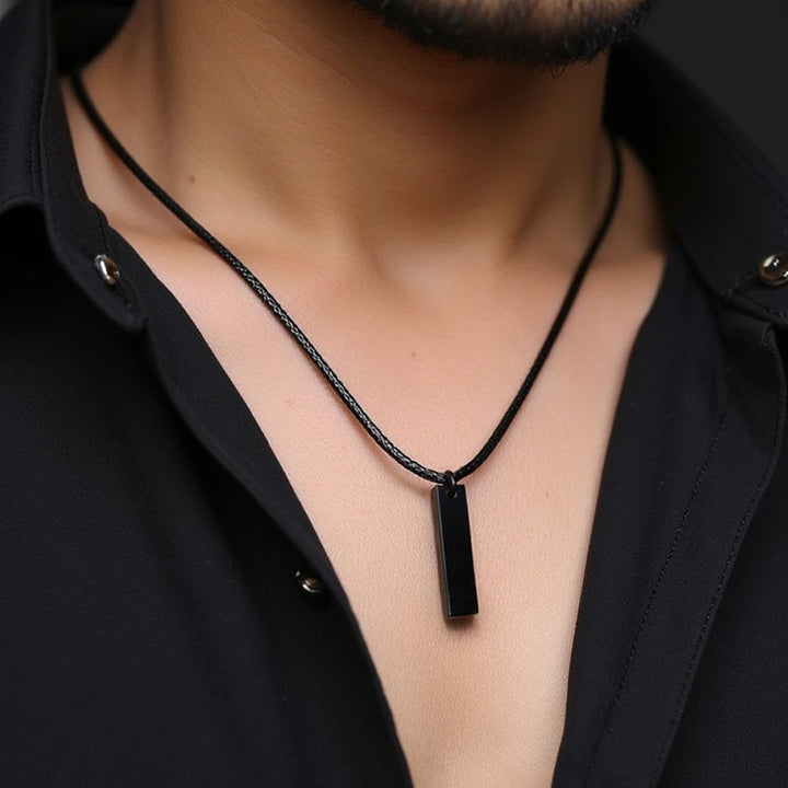 "Protection" Pendant in Black Obsidian