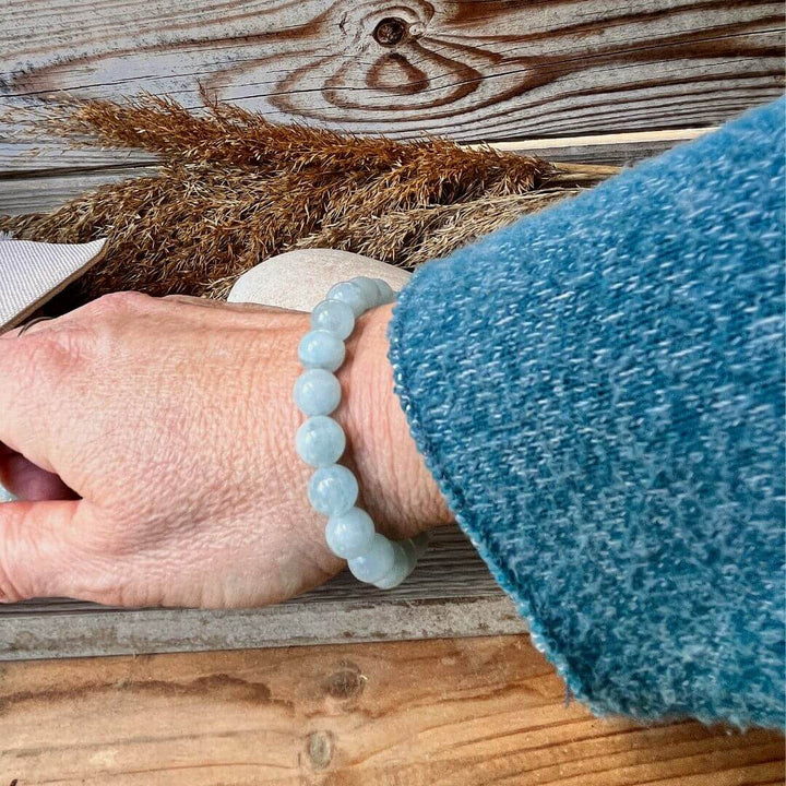 "Bonheur" Aquamarine Bracelet