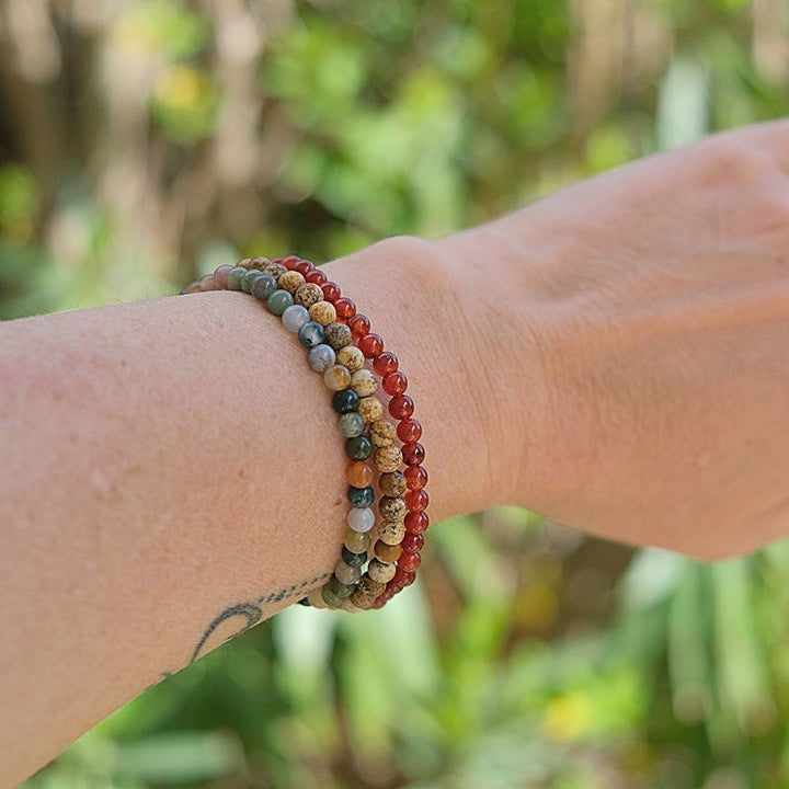 Fine Bracelet in Natural Stones of 4mm