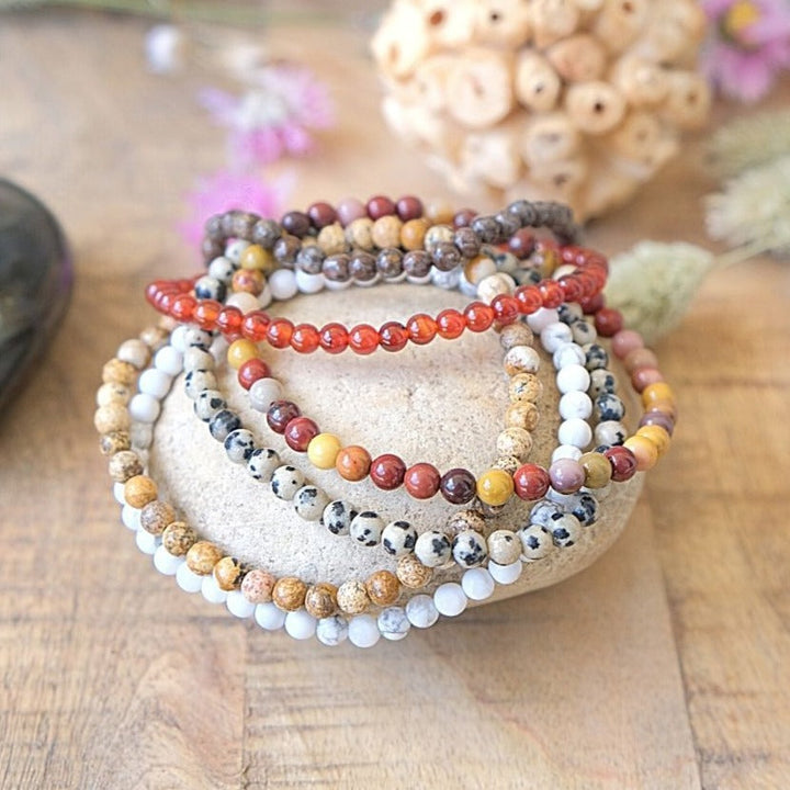 Fine Bracelet in Natural Stones of 4mm