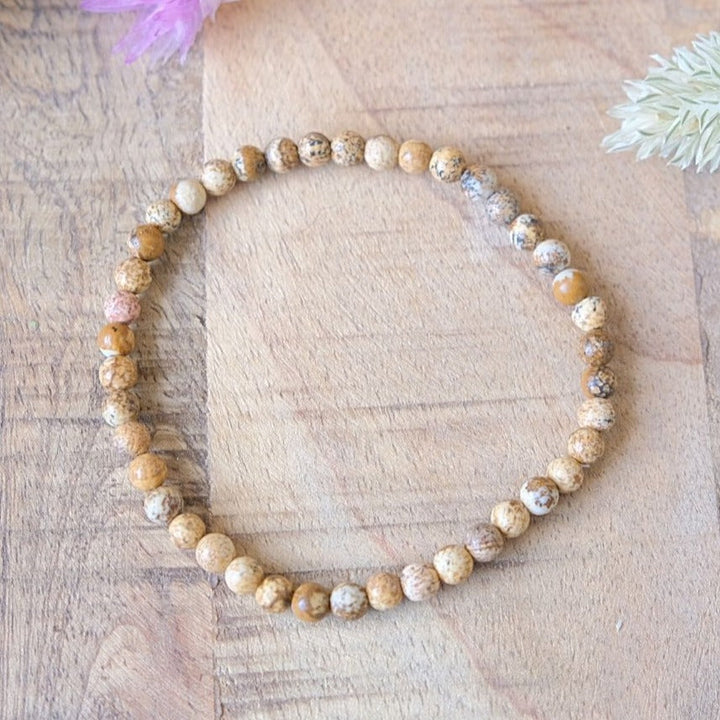 Fine Natural Stone Bracelet of 4mm