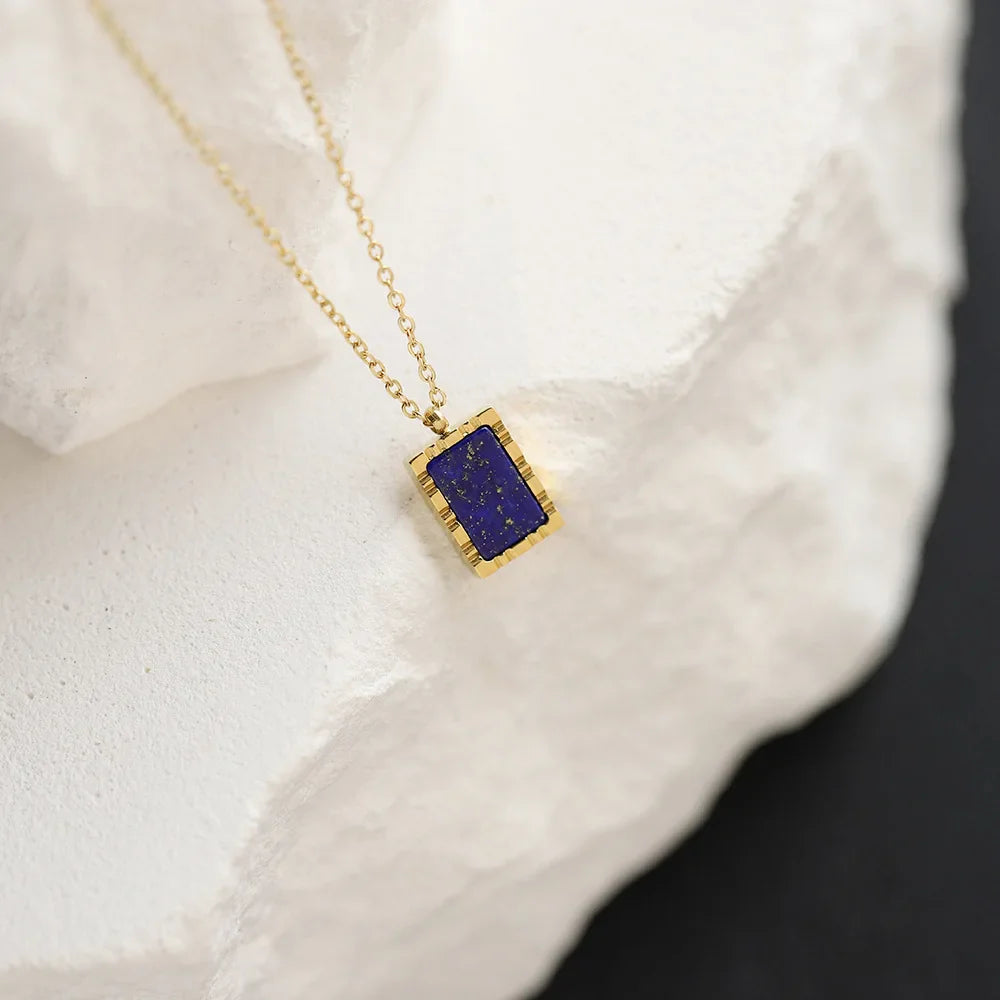 "Harmonie Céleste" Set in Lapis Lazuli & Gold-Plated