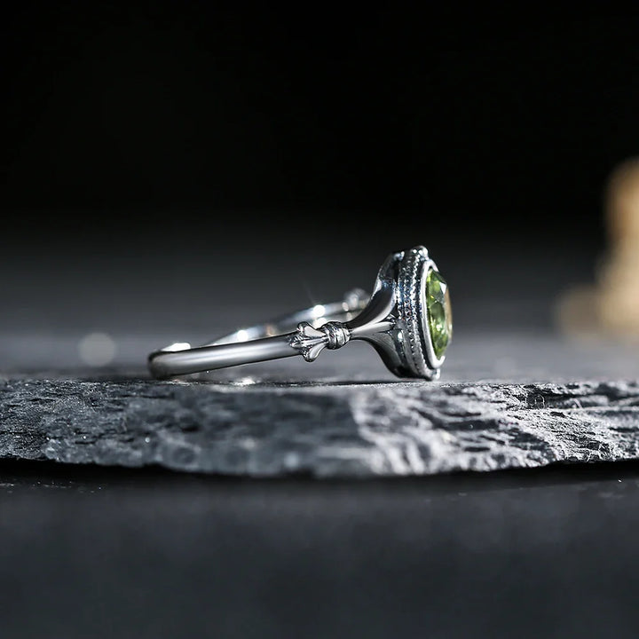 Adjustable Ring "Clarity of Mind" in Peridot