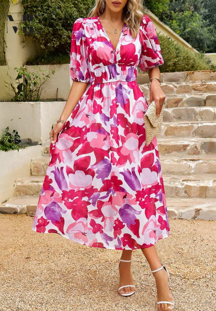 Flore Elegant Flower Dress