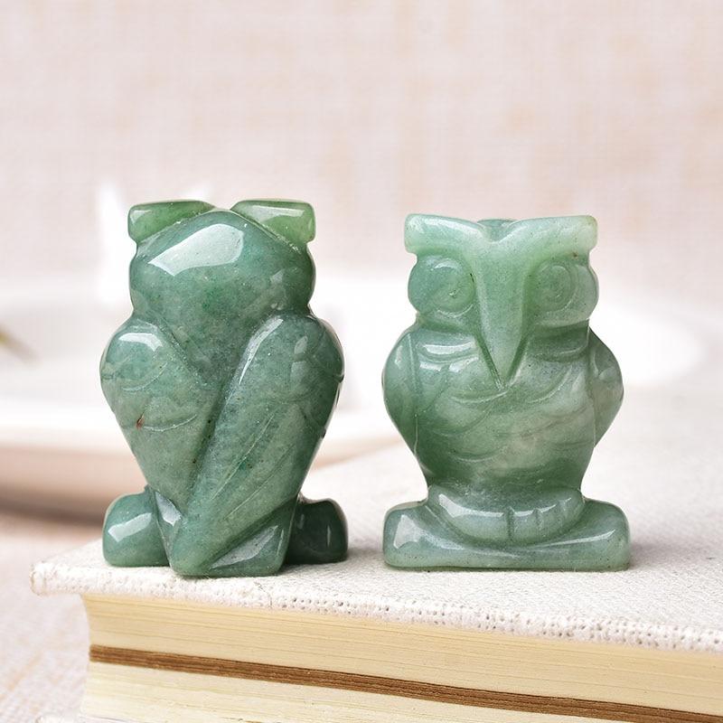Animal Totem Owl in Natural Stone