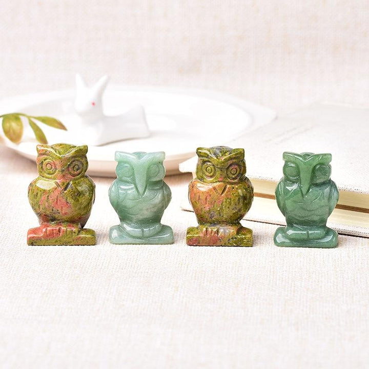 Animal Totem Owl in Natural Stone