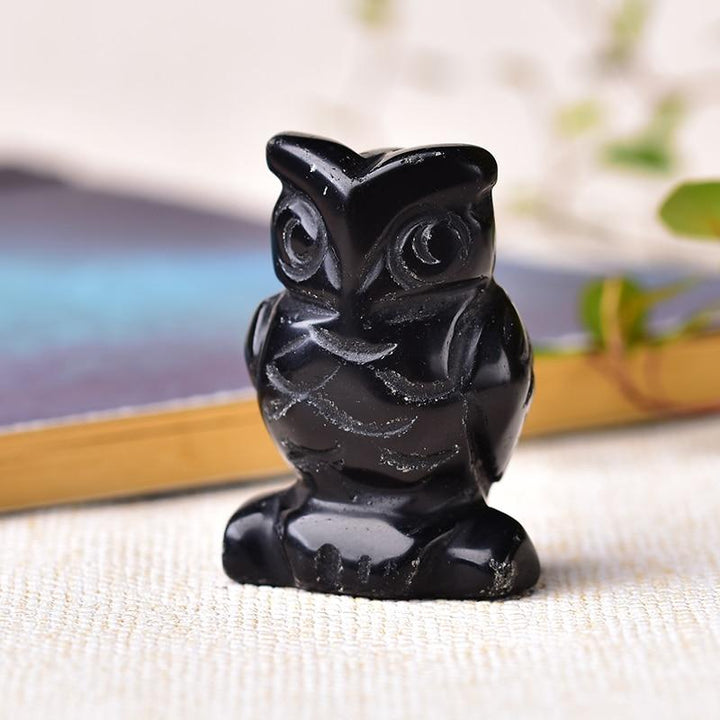 Animal Totem Owl in Natural Stone