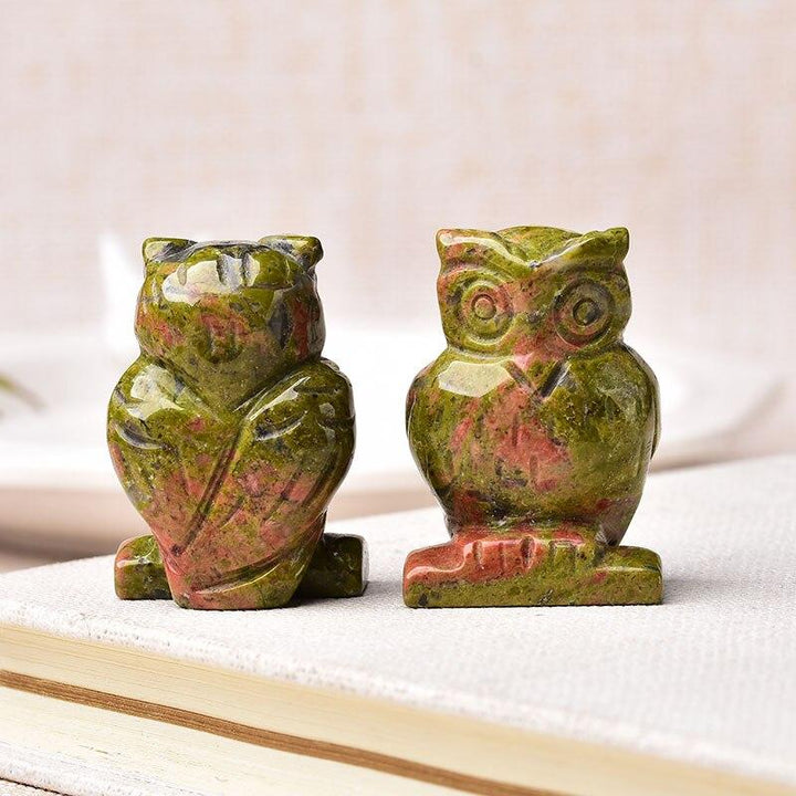 Animal Totem Owl in Natural Stone