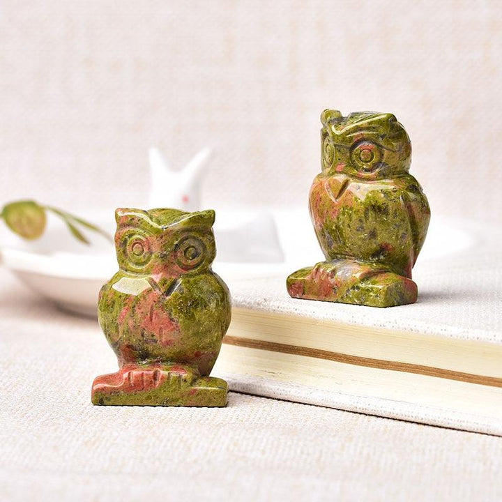 Animal Totem Owl in Natural Stone