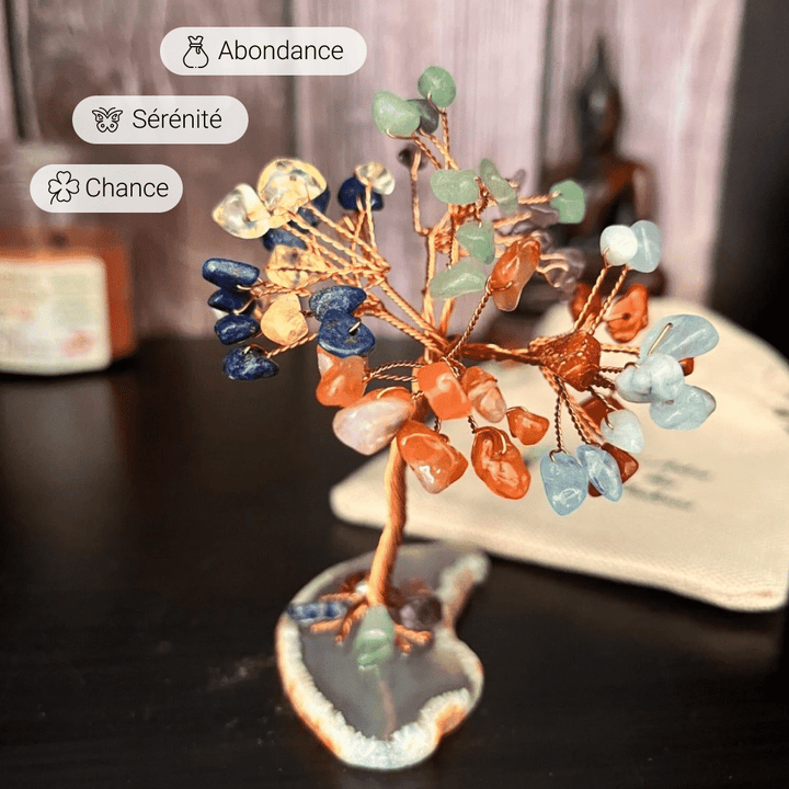 Feng Shui Tree "Harmony" in Natural Stones
