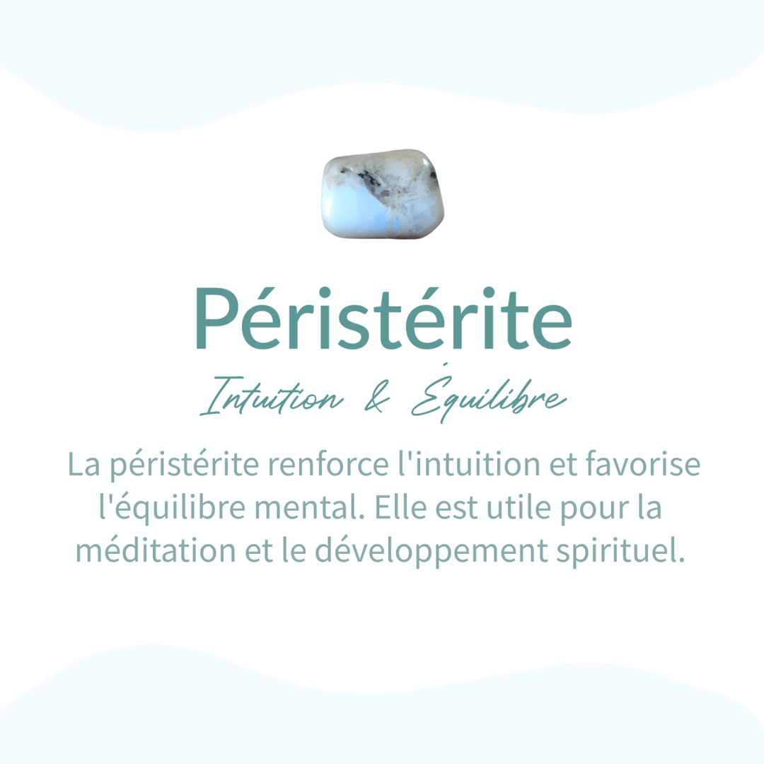"Aura Protective" Adjustable Ring in White Labradorite
