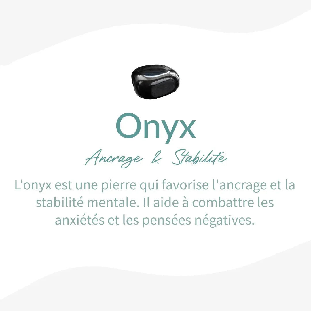 "Anchoring & Security" Wrap Bracelet in Onyx