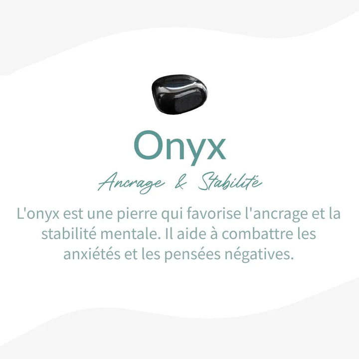 "Anchoring & Security" Wrap Bracelet in Onyx