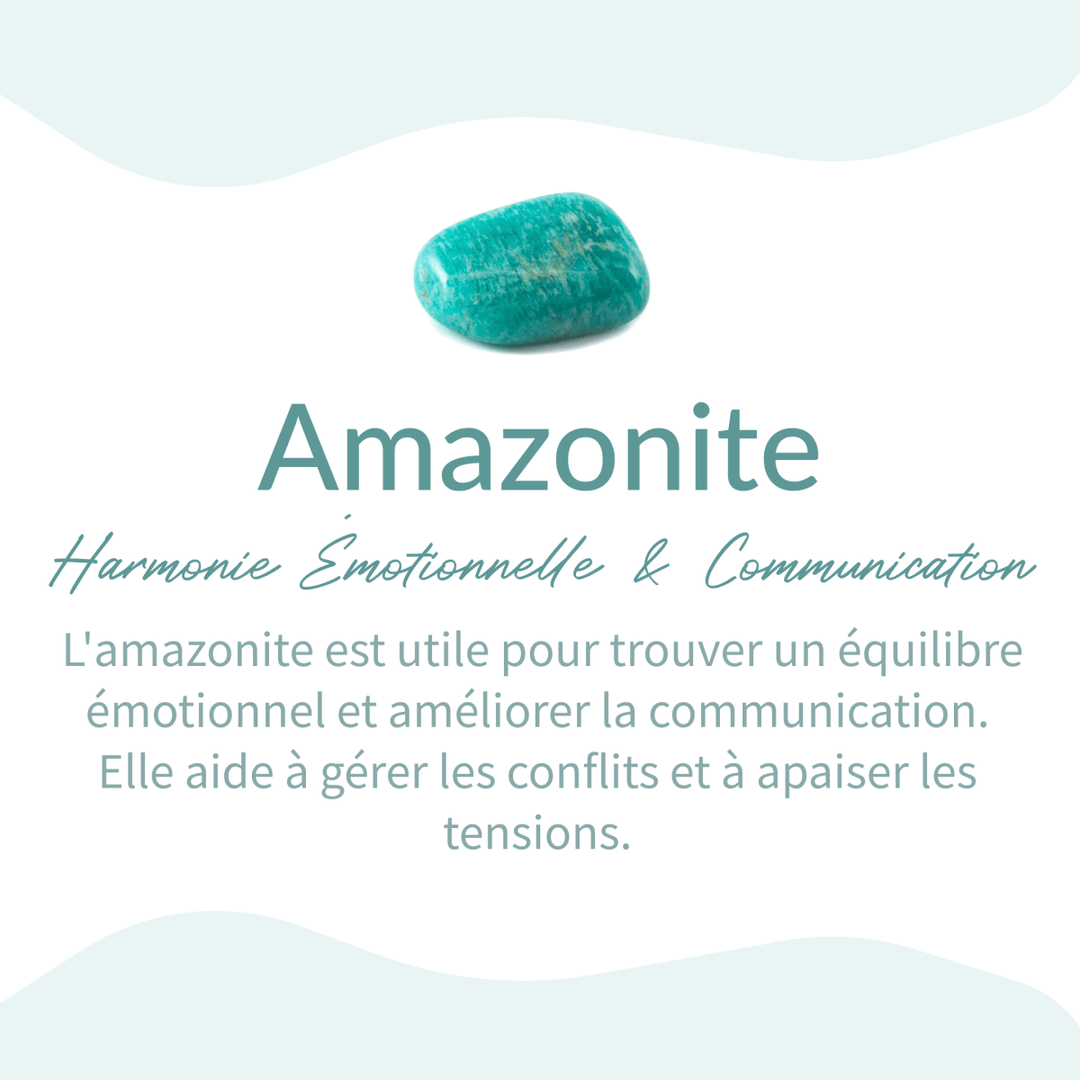 Bracelet Wrap "Sweetness & Calm" in Amazonite