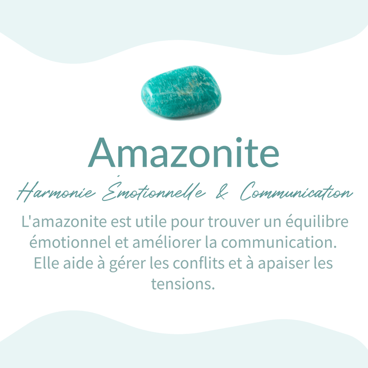 Bracelet Wrap "Sweetness & Calm" in Amazonite