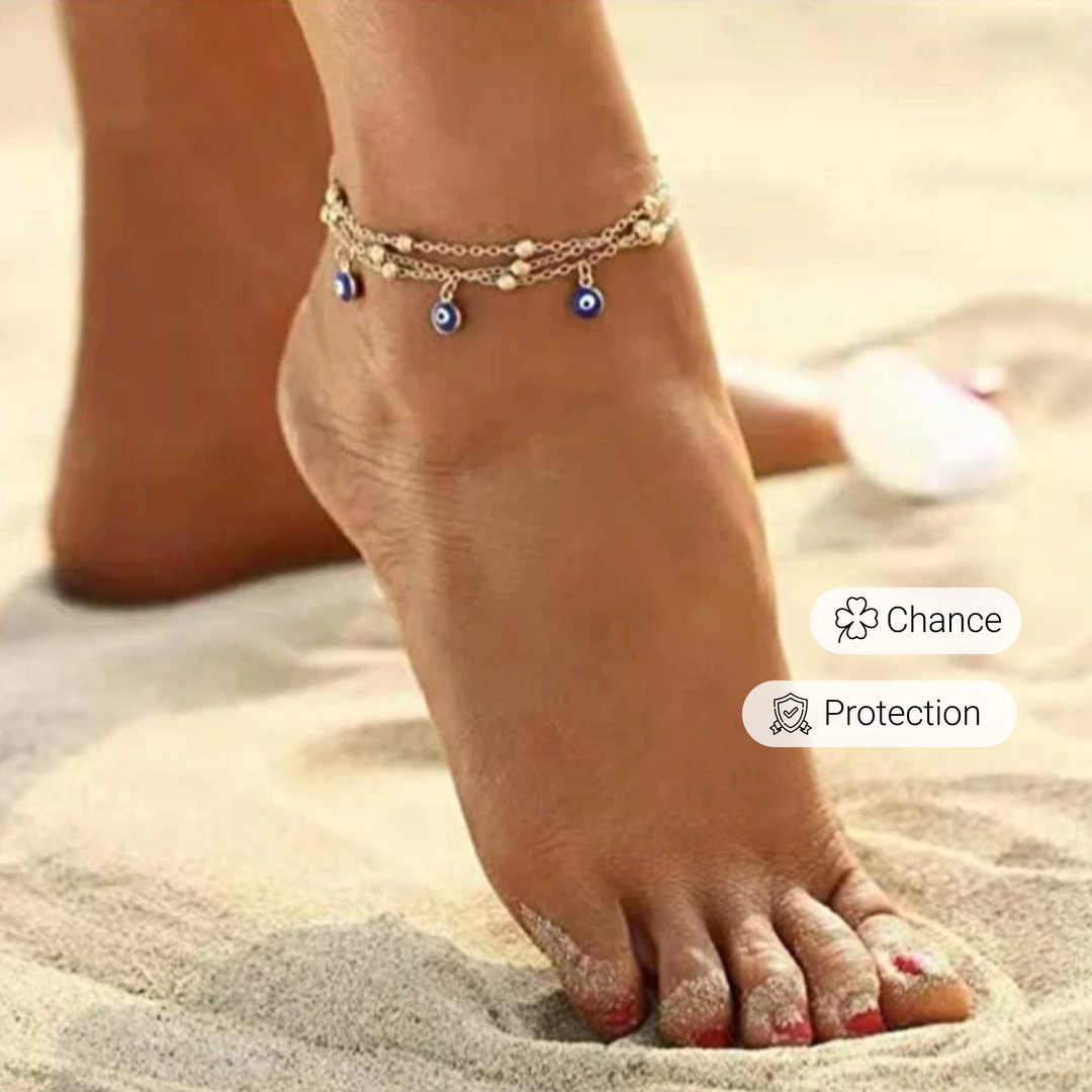 Blue Eye Ankle Bracelet