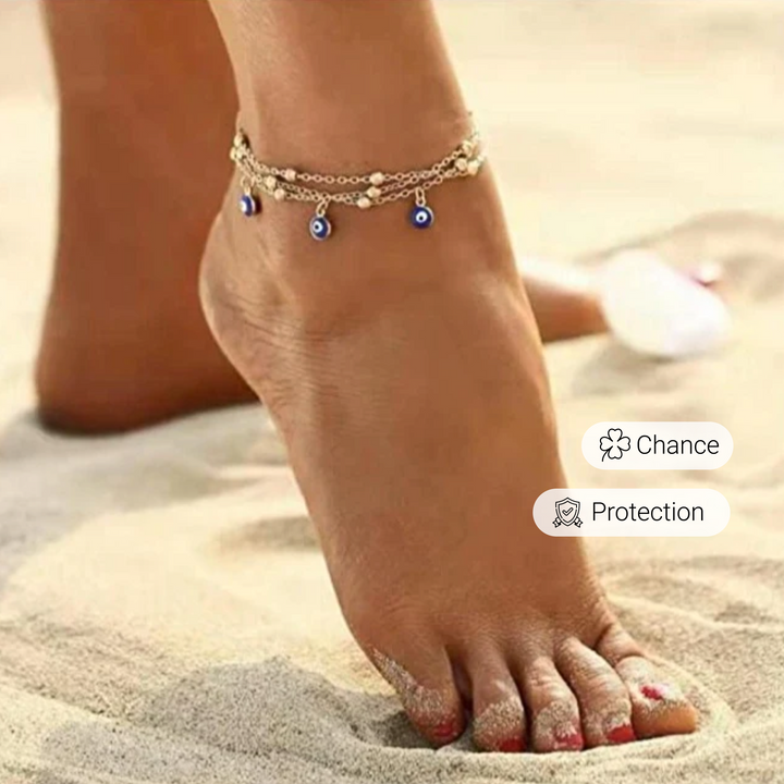 Blue Eye Ankle Bracelet