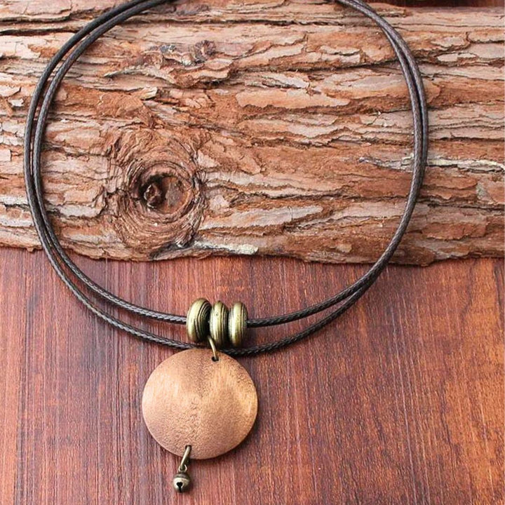 "Tree of Sacred Life" Necklace in Natural Wood