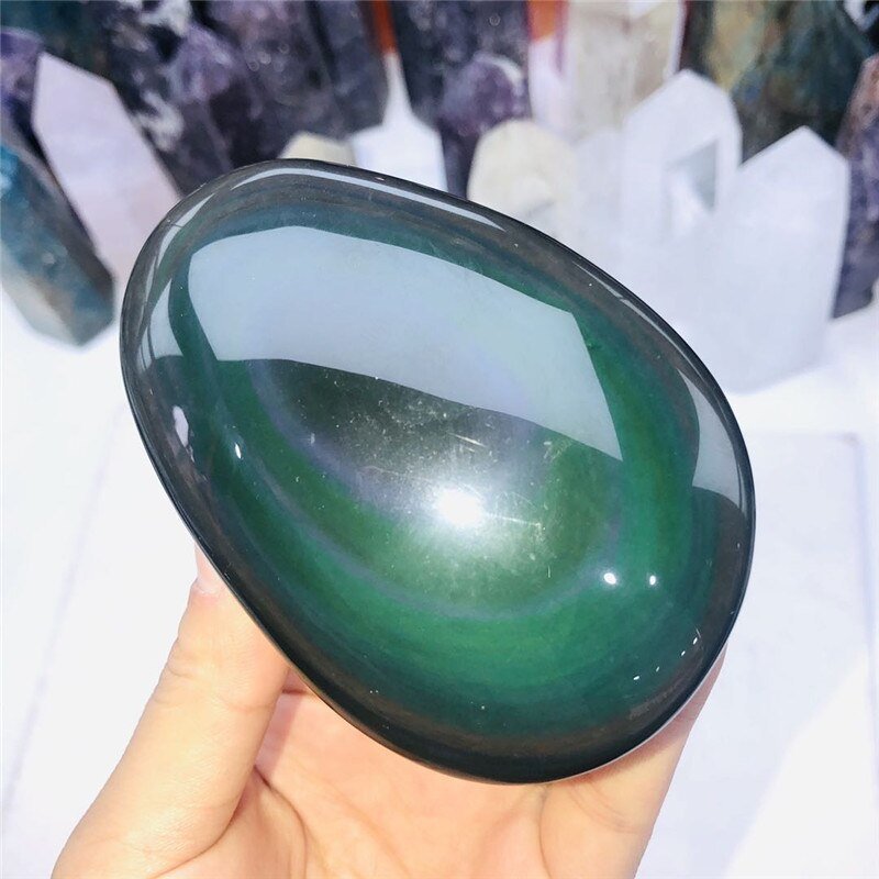 Celestial Eye Obsidian Pebble - Protection Shield