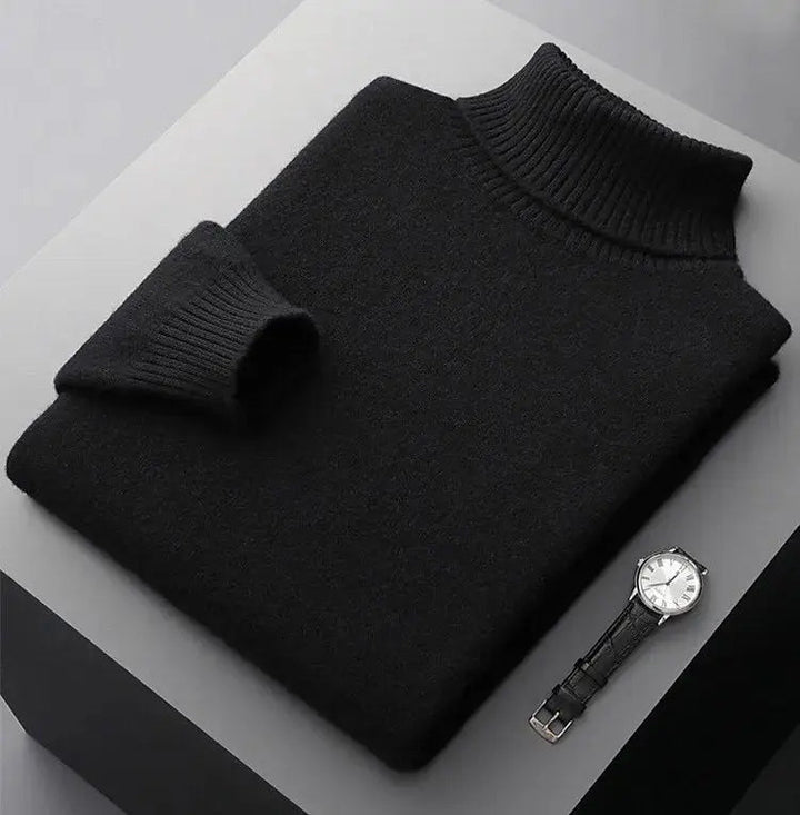 Turtleneck Sweater Made of 100% Merino Wool
